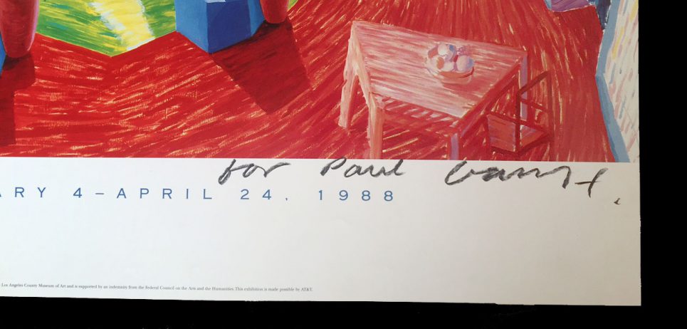 David Hockney Poster Prints Signed