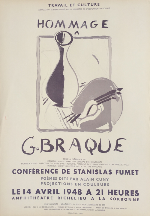 Braque Poster Hommage a G. Braque