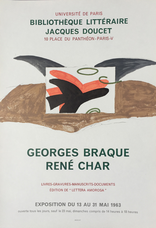 Georges Braque - Rene Char - Lithograph Poster