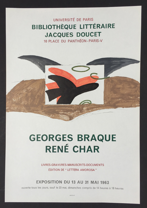 Georges Braque - Rene Char Poster