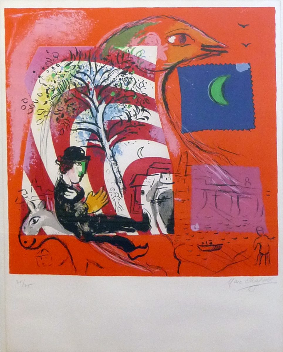 Marc Chagall L'Arc en Ciel Mourlot 596