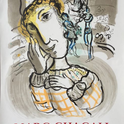Marc Chagall Poster Cirque au Clown Jaune