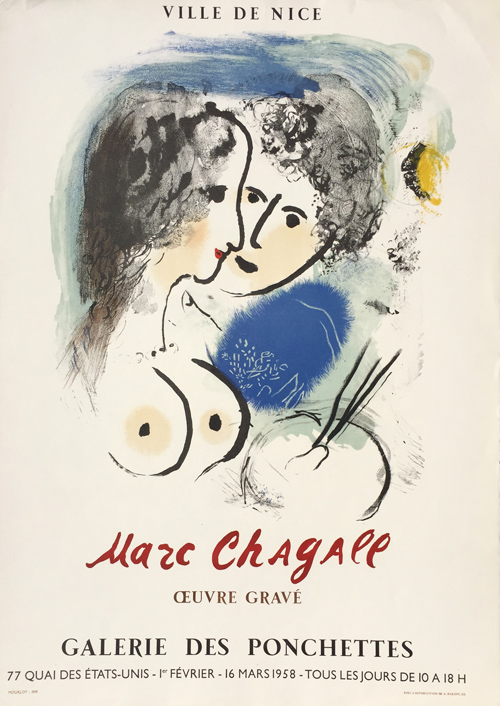 Marc Chagall Poster Le Peintre a la Palette