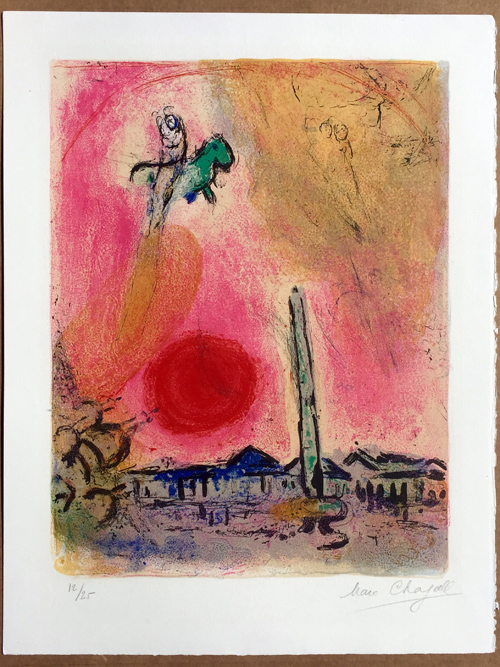 Marc Chagall Regards sur Paris Place Concorde