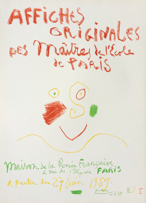 Picasso Affiches Originales des Maitres de l'Ecole de Paris