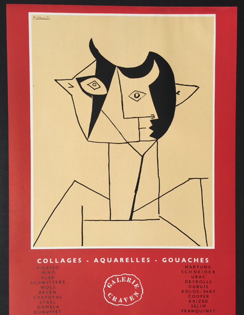 Picasso Poster Collages Aquarelles Gouaches