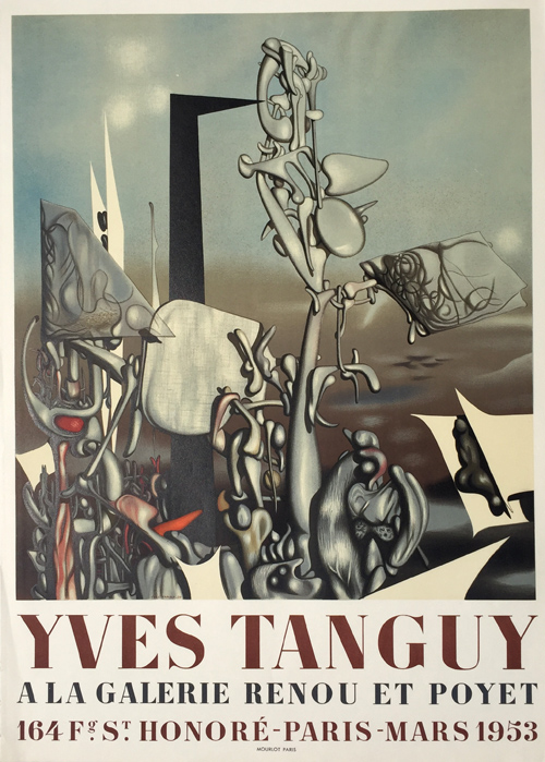 Yves Tanguy Poster Galerie Renou et Poyet
