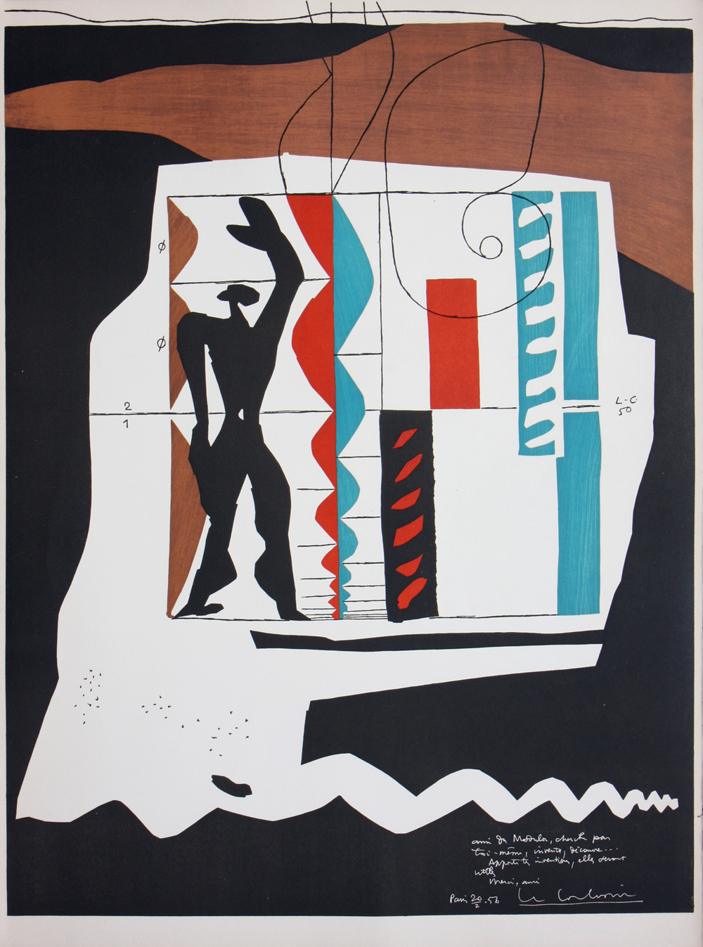Le Corbusier, Modulor 1962 For Sale - Denis Bloch Fine Art Gallery