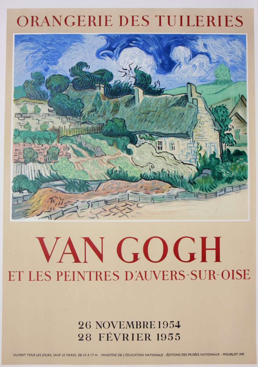 Vincent Van Gogh Orangerie Des Tuileries Vintage Poster