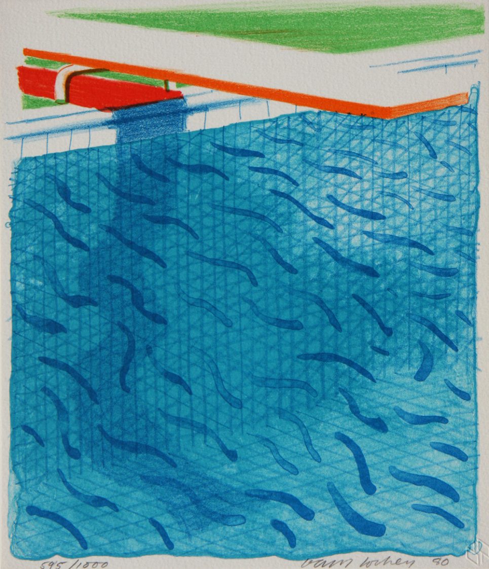 David Hockney Paper Pool Lithograph