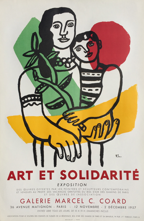 Fernand Leger Poster Art et Solidarite