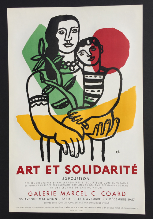 Fernand Leger Poster Art et Solidarite