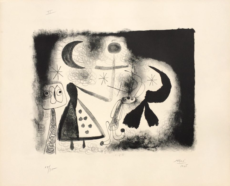 Album 13 Plate V by Joan Miro