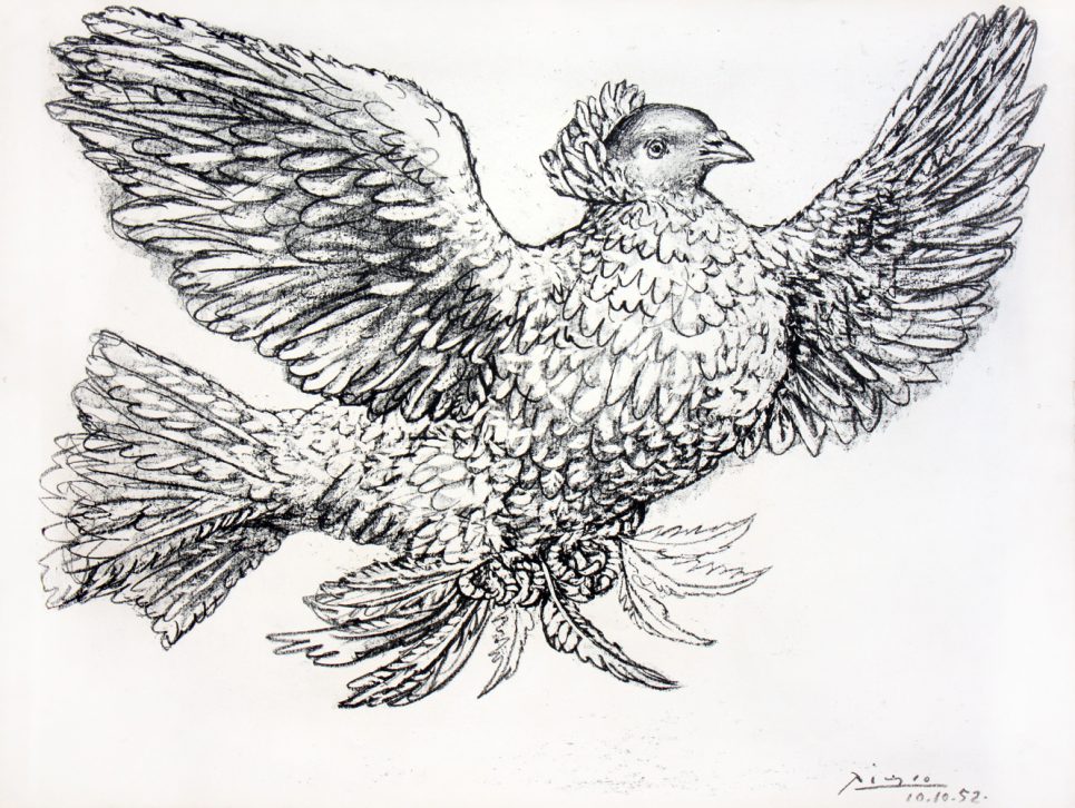 Pablo Picasso Dove Flying Lithograph