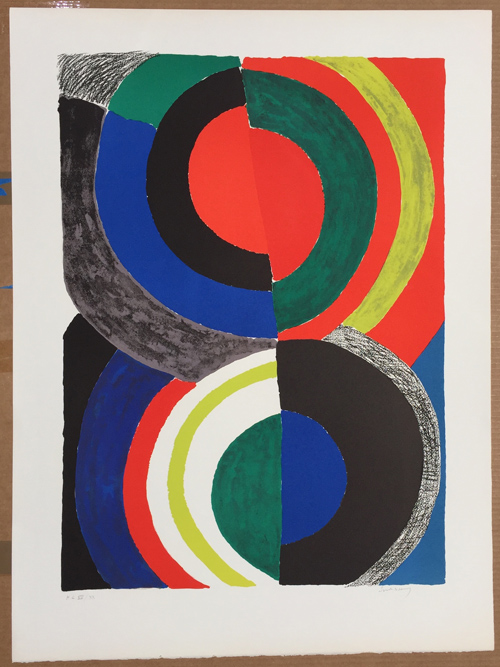Sonia Delaunay Spiral Composition