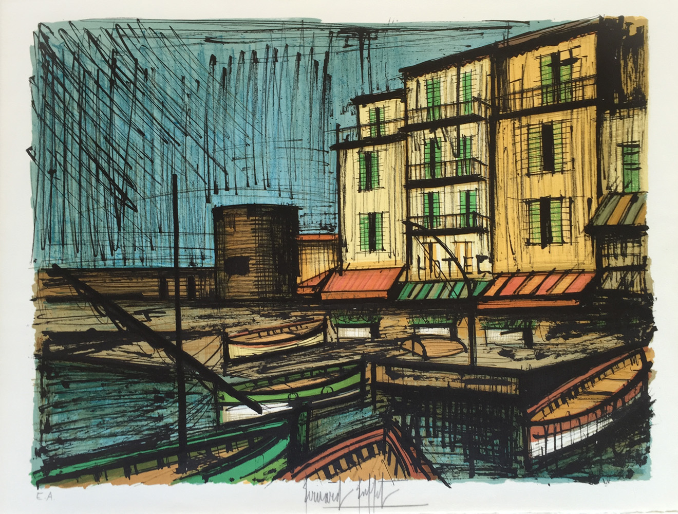 Bernard Buffet - St Tropez For Sale - Denis Bloch Fine Art Gallery