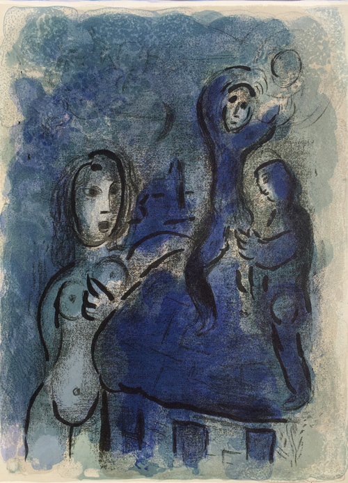 Marc Chagall - Bible: Rahab et les Espions de Jericho