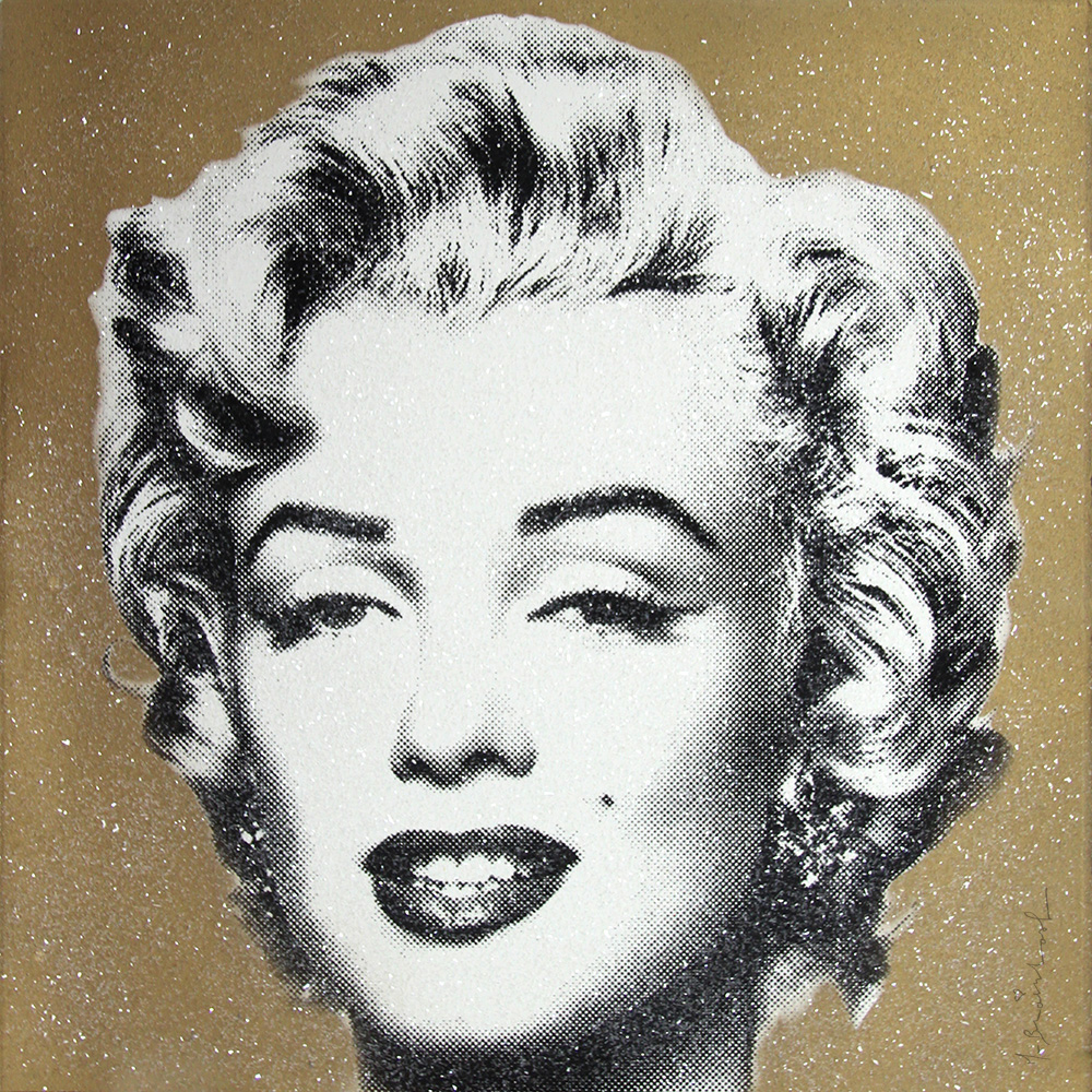 Mr. Brainwash - Diamond Girl - Marilyn Monroe (Gold)