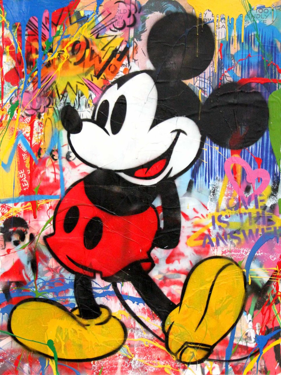 Mickey Mouse by mr brainwash