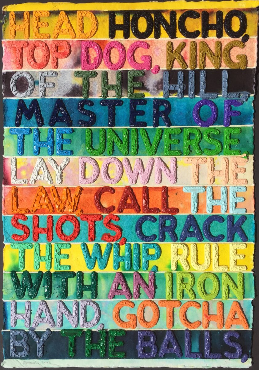 Mel Bochner - Head Honcho - Denis Bloch Fine Art Gallery Beverly Hills