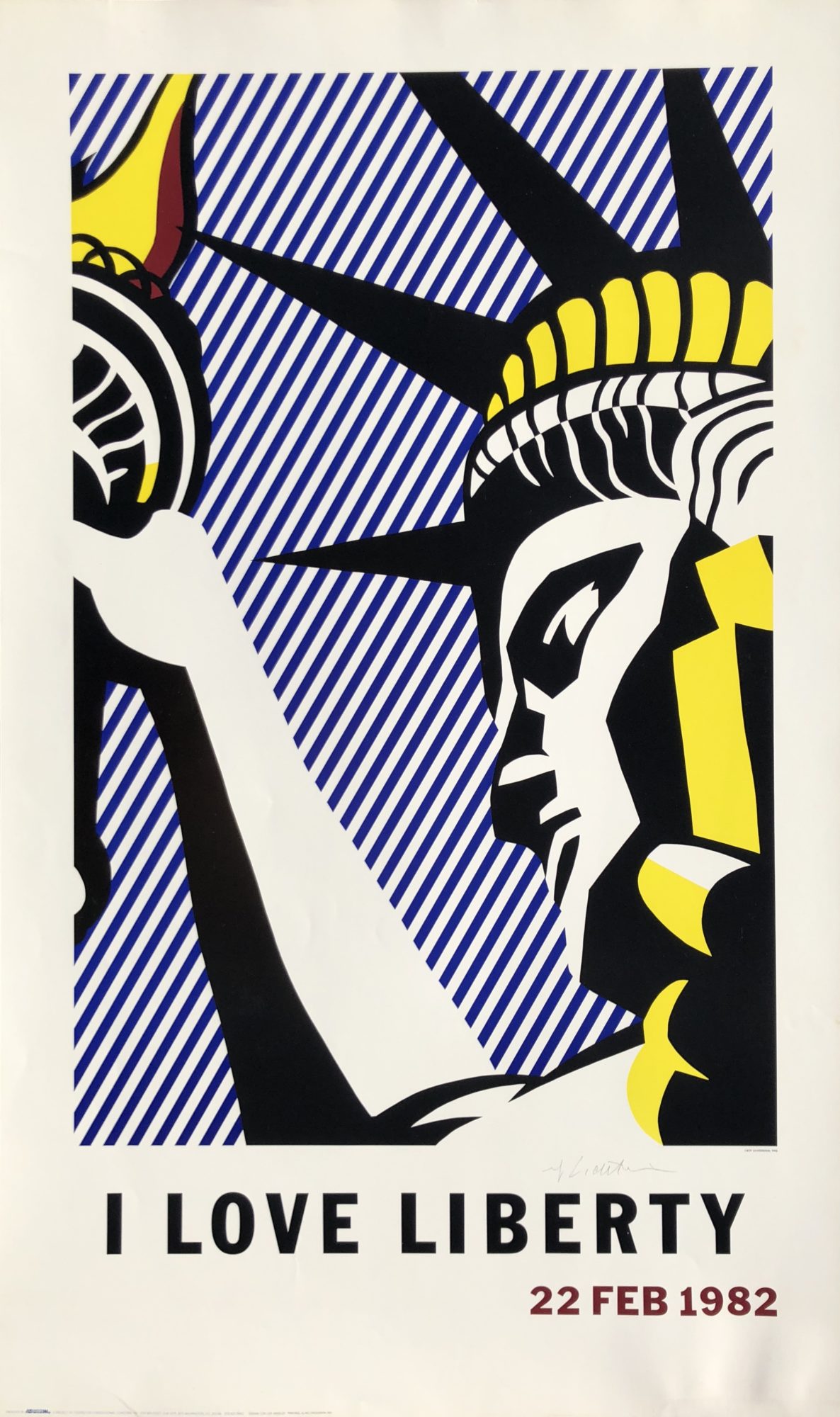 Roy Lichtenstein I Love Liberty Denis Bloch Fine Art Gallery