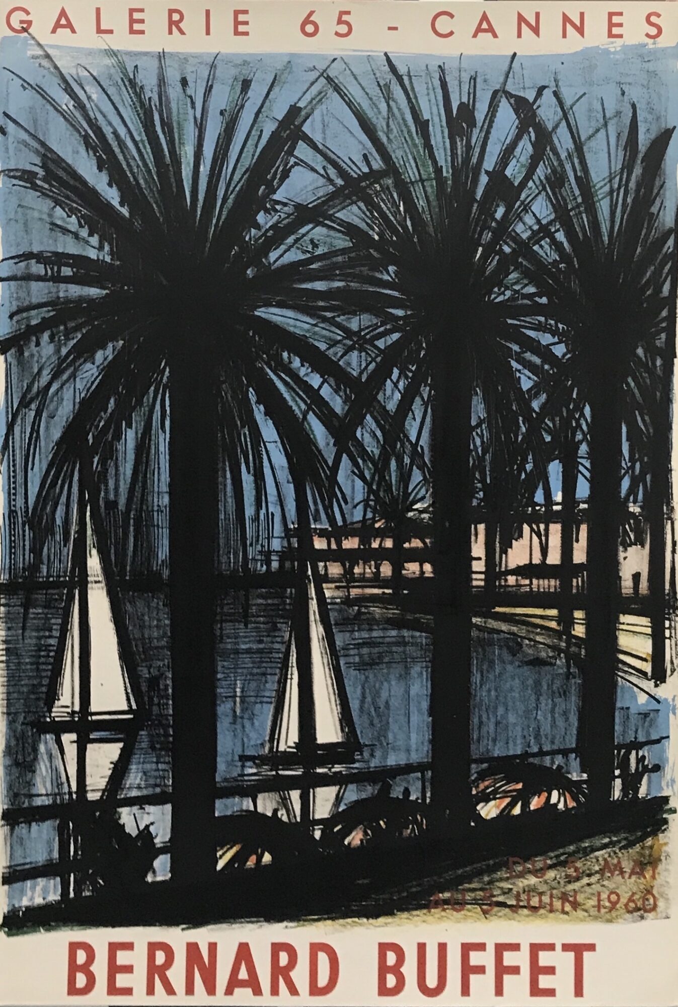 Galerie 65 - Cannes, 1960 by Bernard Buffet - Denis Bloch Fine Art