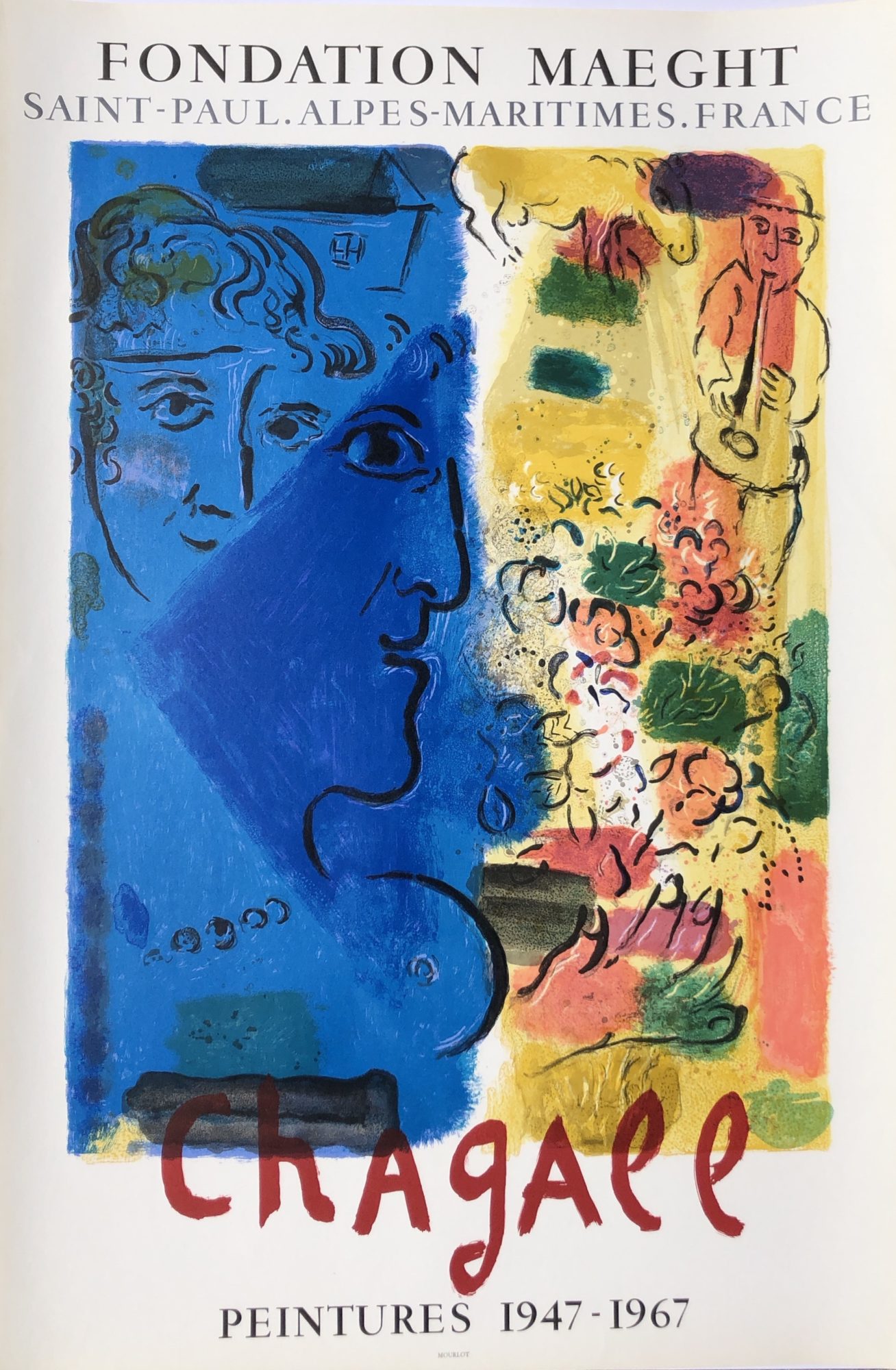 Blue Profile by Marc Chagall