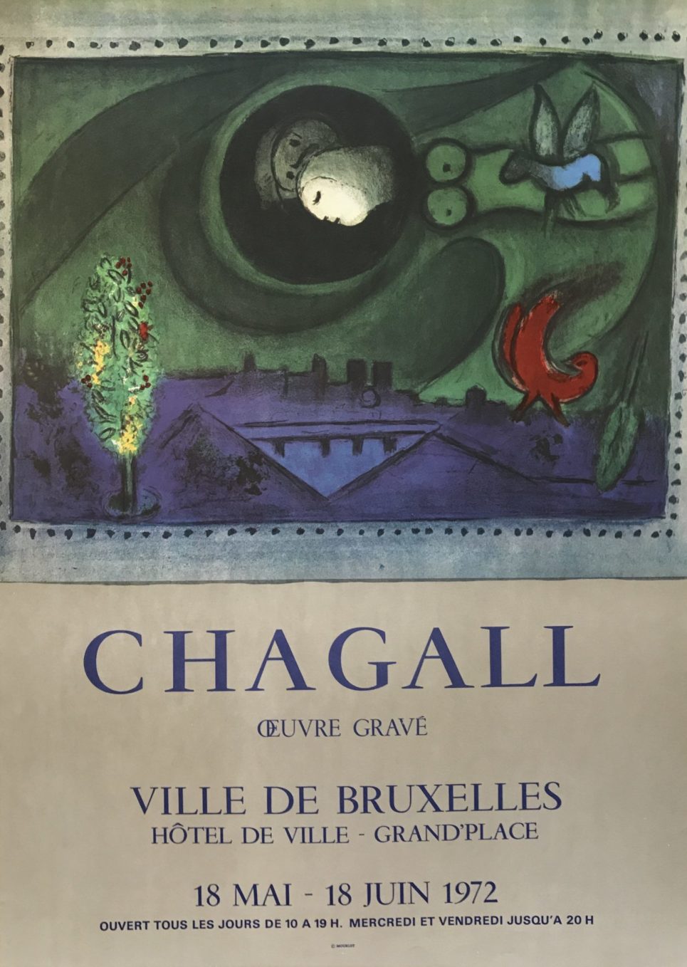 Marc Chagall - Oeuvre Grave - Ville de Bruxelles