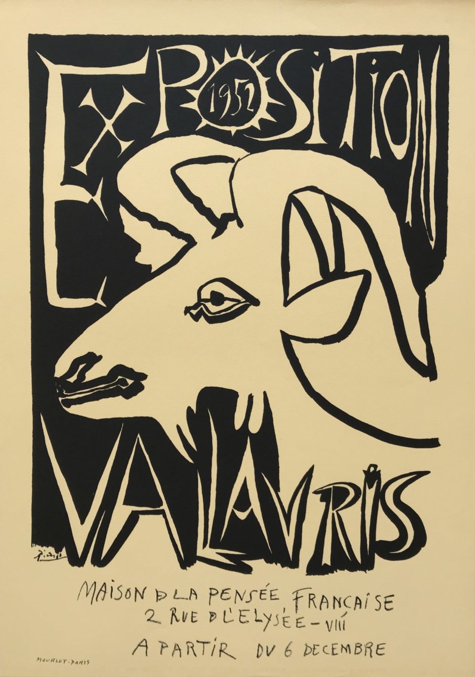 Pablo Picasso - Exposition Vallauris - Maison de la Pensee Francaise