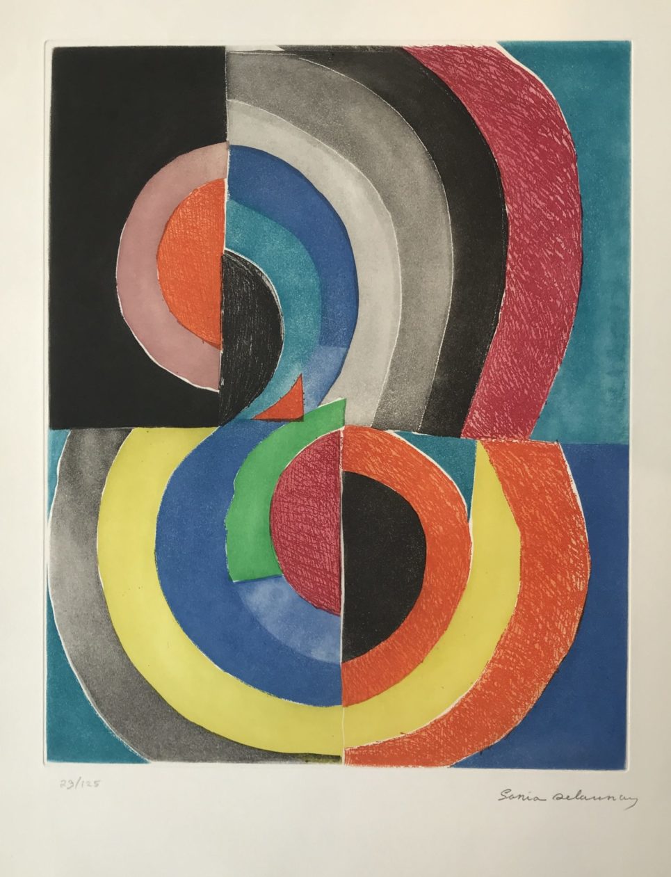 Sonia Delaunay - Composition with Semicircles