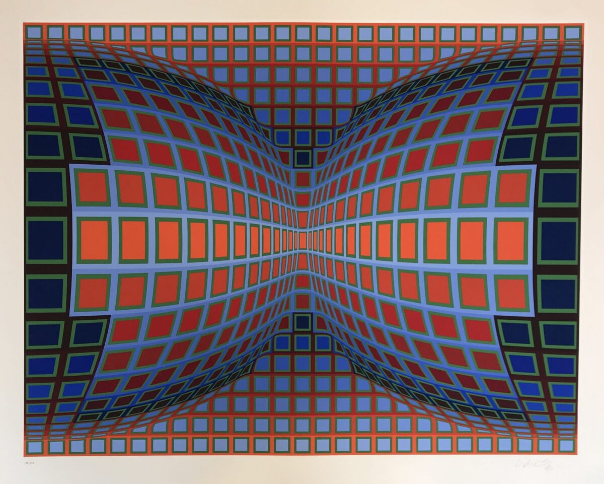 Victor Vasarely, Papillon, 1981 Silkscreen for Sale - Denis Bloch Fine Art