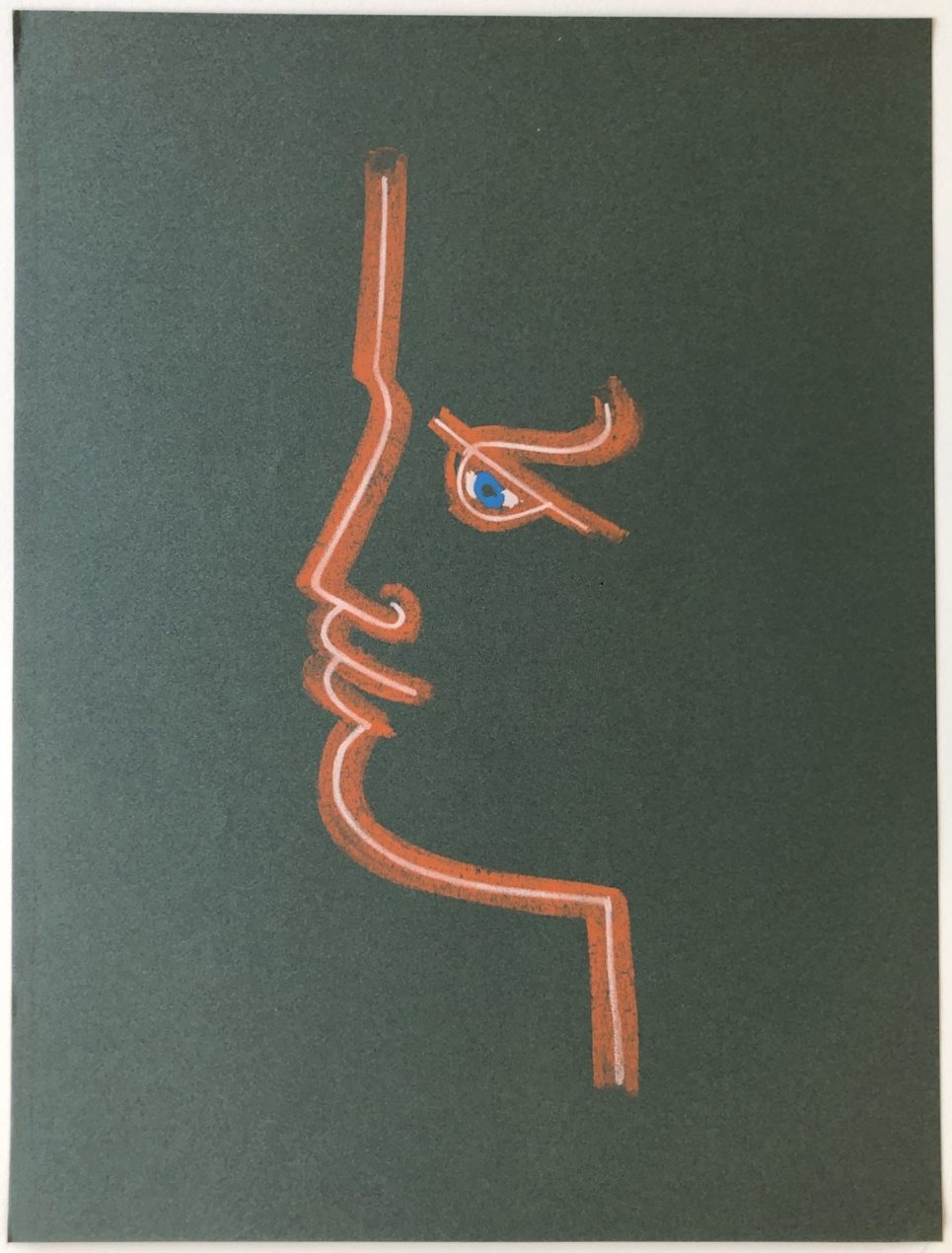 Jean Cocteau - Profile in Green