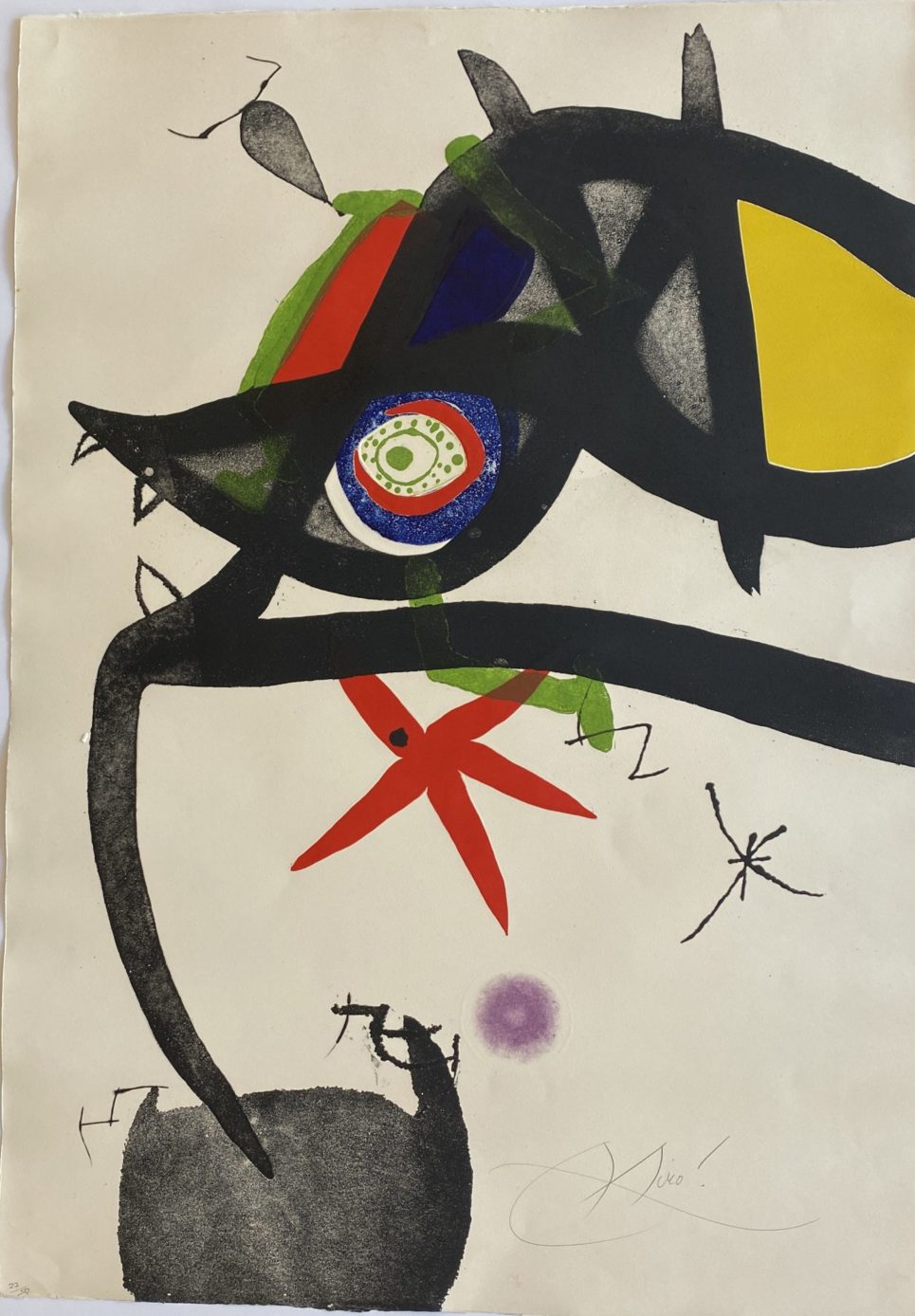 Joan Miro - Quatre Colors Aparien El Mon III