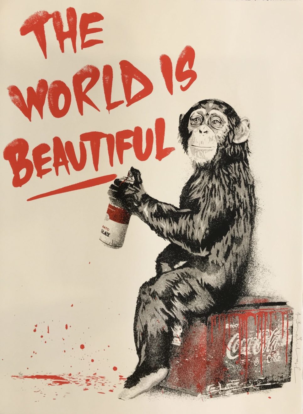 Mr. Brainwash - The World is Beautiful (Red)