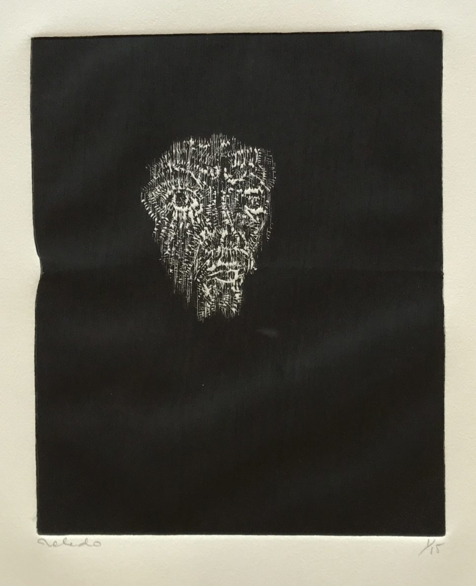 Francisco Toledo - Self-Portrait on Black Background