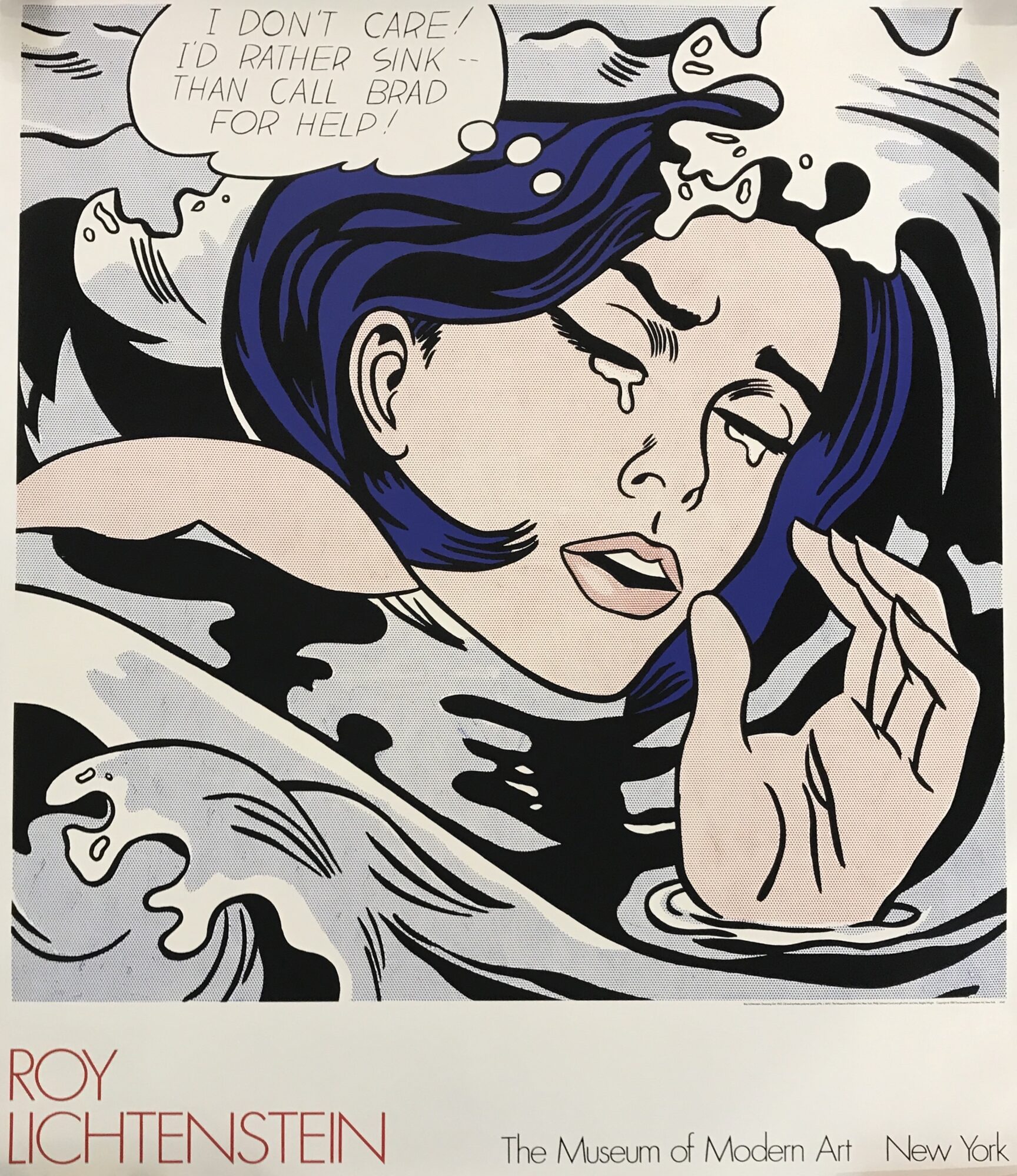 Roy Lichtenstein, Girl With Spray Can (Deluxe hand signed edition of the 1  Cent Life Portfolio, from the estate of artist Robert Indiana), 1964